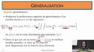 Apprentissage automatique 37  Régression linéaire  décomposition biaisvariance [upl. by Ailak]