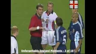 Beckham Red Card v Argentina 1998 [upl. by Krauss]