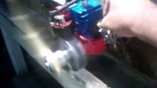 WEED EATER 24CC RC GAS ENGINE CONVERSION BY DR TUNE [upl. by Adelind]