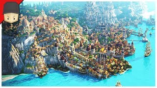 Minecraft  EPIC MEDIEVAL CITY Map Download [upl. by Sidney]