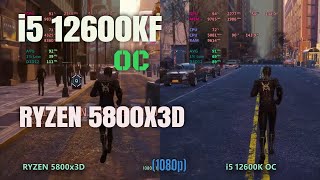 Ryzen 5800x3d vs i5 12600k oc in 2024 [upl. by Borreri]