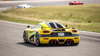 Supercars amp Hypercars Racing on Track  Regera Zonda C12S Senna Agera RS GT2 RS Aventador SVJ [upl. by Nebeur]