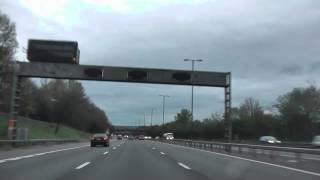 Driving On The M5 Motorway From J2 To The M6 Interchange J8 West Bromwich West Midlands England [upl. by Notlit]