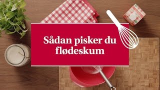 Hvordan laver man flødeskum  Karolines Køkkenskole [upl. by Putscher]