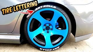 CHEAP Reflective Tire Lettering DIY [upl. by Haimirej]