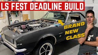 My CHEAP 67 Camaro Gets 2020 ECU With NEW WIRING And GLASS 5 Days From Deadline [upl. by Chris455]