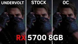 RX 5700 8GB  Stock vs Undervolt vs OC  Test In 13 Games at 1080p  2023 [upl. by Sacttler517]