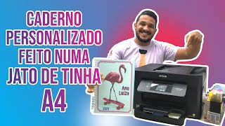 COMO FAZER UM CADERNO PERSONALIZADO COM UM IMPRESSORA JATO DE TINTA DOMÉSTICA [upl. by Prochoras]