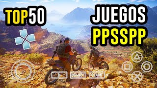 TOP 50 MEJORES JUEGOS ANDROID PPSSPP PSP [upl. by Hillegass]