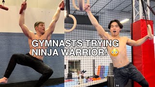 D1 Gymnasts Try Ninja Warrior 😳🥷 [upl. by Blumenfeld409]