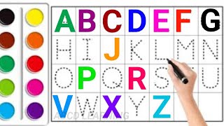 ABC for kids Alphabet writing for kids A to Z write the alphabet along the dotted line abcd 70 [upl. by Gillett]