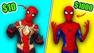 ¡TRAJE DE SPIDERMAN CARO VS BARATO  IVANSPIDEY [upl. by Adnofal835]