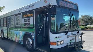 GoLine IRT 2013 35ft Gillig Advantage Low Floor 234 On Route 4 Leaving IG Center Transit Hub [upl. by Ahsikyt]