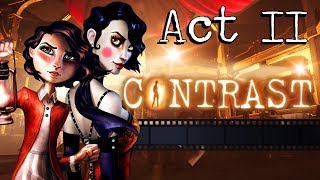 CONTRAST Gameplay Walkthrough  Act II All Collectibles Luminaries Achievements  Trophies [upl. by Waylon]