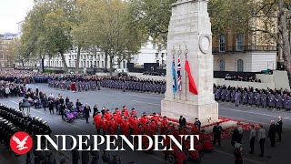 Remembrance Sunday services take place across UK [upl. by Maggee]