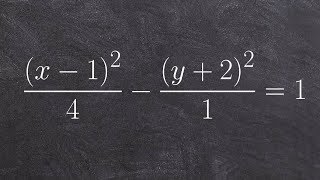 Finding the vertices foci and asymptotes of a hyperbola [upl. by Farman137]