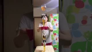 【Corona beer challenge with wineglass and tablecloth pulling】 [upl. by Paxon]