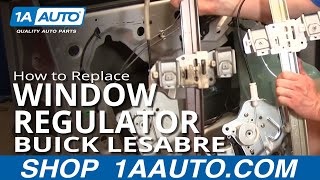 How to Replace Window Regulator 0005 Buick LeSabre [upl. by Barrington537]