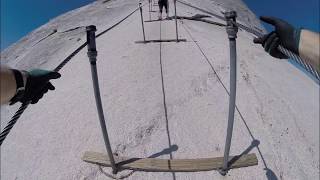 Half Dome cable climb 8717 full video Yosemite National Park [upl. by Karlise]