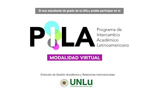 Tutorial Inscripción convocatorias PILA Programa Intercambio Académico Latinoamericano  UNLu [upl. by Teik]