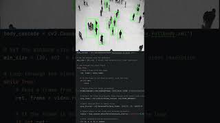People Detection using OpenCV and Python [upl. by Noryk]