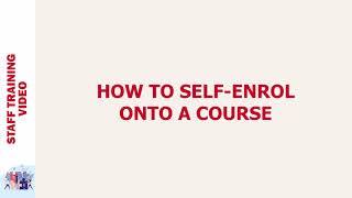 How to Self Enrol on a Blackboard Course [upl. by Hyacintha]