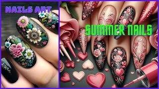 Mix Color Nail Design Inspiration 2024  Nails Art For Summer [upl. by Fiann]