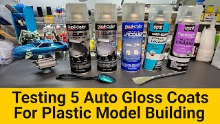 Testing 5 Auto Gloss Coats For Plastic Models  1k [upl. by Hillyer504]