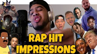 Old Heads REACT to Hit Rap Songs in Voice Impressions by AZZERZ for FIRST TIME EVER LMAO [upl. by Ydnam]