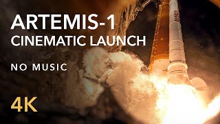 Artemis1 Launch Cinematic 4K FULL VOLUME No Music NASAs SLS Rocket [upl. by Nadabas]