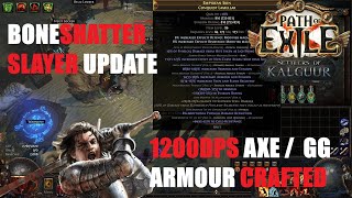 Boneshatter Slayer League Starter  New AxeBody Armour  Plans for Future Upgrades PoE 325 [upl. by Vittorio]