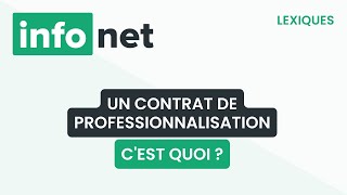 Un contrat de professionnalisation cest quoi  définition aide lexique tuto explication [upl. by Luapnaes]