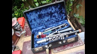 Vintage Boosey amp Hawkes London BampH clarinet with hard case Untested [upl. by Shannen707]