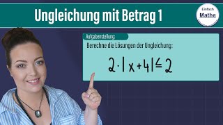 Ungleichung mit einem Betrag lösen  Fallunterscheidung by einfach mathe [upl. by Waugh691]