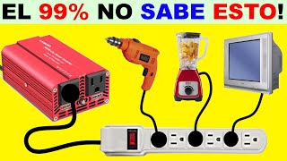 MIRA TODO LO QUE PUEDES CONECTAR A UN INVERSOR DE 12v [upl. by Eekcaj]