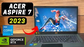 Acer Aspire 7 2023  RTX 3050  i5 12th Gen  Review Unboxing Gaming 🔥🔥College Students [upl. by Ymmak472]