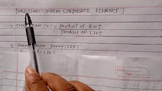 Multinational Corporate Finance Part1 [upl. by Nadine]