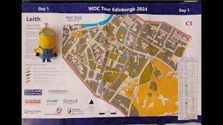 World Orienteering Championships 2024 Tour Stage 1 Leith urban sprint course 3 12 July 2024 [upl. by Angid]