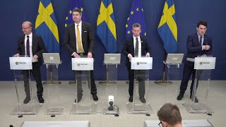 Pressträff om stöd till Ukraina [upl. by Baudoin845]