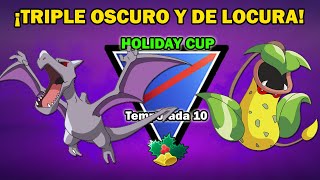 AERODACTYL DOBLE PLANTA OSCUROS TODOS en HOLIDAY CUP LIGA 1500 GO BATTLE LEAGUE  PvP POKEMON GO [upl. by Batha]