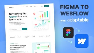 How to Transform Figma Designs into Real Webflow Websites with Adaptable  Figma to Webflow [upl. by Funk920]