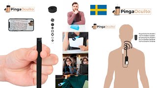 SpionKamera Wifi Pro Dold i en Knapp  Granskning och Handledning  Svenska  PingaOculto [upl. by Leind]