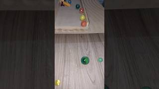 4k slowmotion Colorfull Marble Run Healing Sound Wooden Cuboro Standard Slope Rolling Race ASMR [upl. by Sakovich]