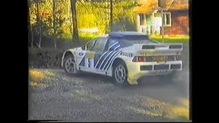 Ford RS200 Group B Pure Sound  South Swedish Rally 1986 [upl. by Neall]