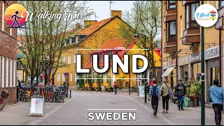 Lund Sweden 🇸🇪 4k Walking Tour  City Tour 2024  All Tourist Attractions [upl. by Ahsyek]