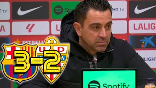 RUEDA PRENSA XAVI FC BARCELONA 32 ALMERIA CF [upl. by Eenwahs988]