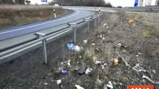 Autobahnen als Müllkippe  850 Tonnen jährlich in Nordhessen [upl. by Bald]