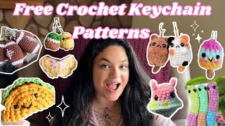 30 FREE Crochet Keychain Patterns  Beginner Friendly Market Ideas [upl. by Ahsoem262]