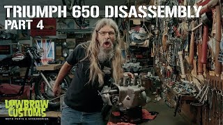 Triumph 650 Motorcycle Engine Disassembly amp Rebuild part 4  Lowbrow Customs [upl. by Gerardo]