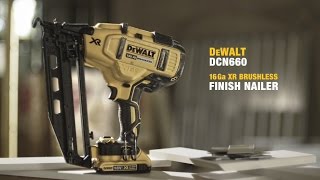 DCN660 XR Lithium Ion Brushless 2nd Fix Nailer From DEWALT [upl. by Turmel]